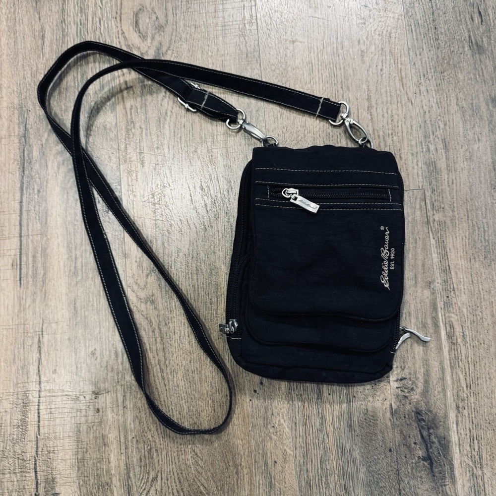 Eddie Bauer Cross Body Travel / Utility Bag / Unisex Black Hiking